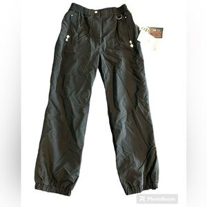 New Flirt by FERA Ski Snow Waterproof Pants Black Size 12